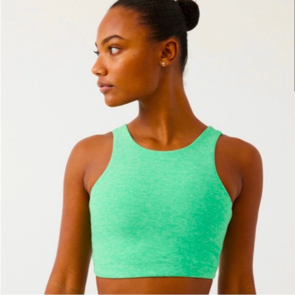 Outdoor Voices Venus Crop Bra Bright Green